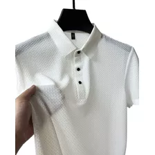 2023 Playera Manga Corta De Malla Seda De Hielo Para Hombre