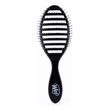 Escova De Cabelo Wet Brush Speed Dry Design Vazado Cor Preta