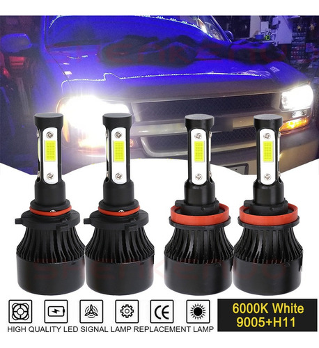 Para Chevrolet Silverado Cruze Sonic Kit Focos Led 36000lm Chevrolet Suburban