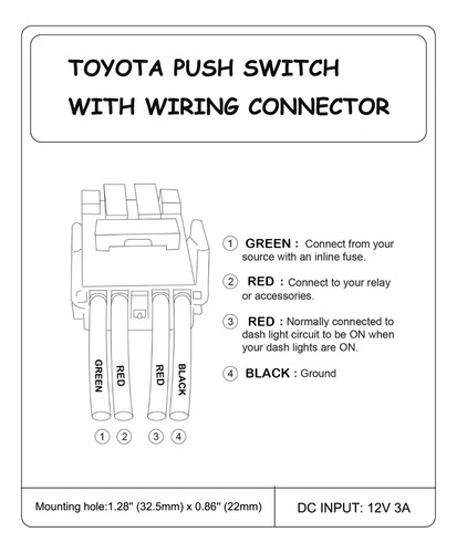 Toyota Switch Luces Varios Barra Led Rav4 Hilux Landcruiser Foto 5
