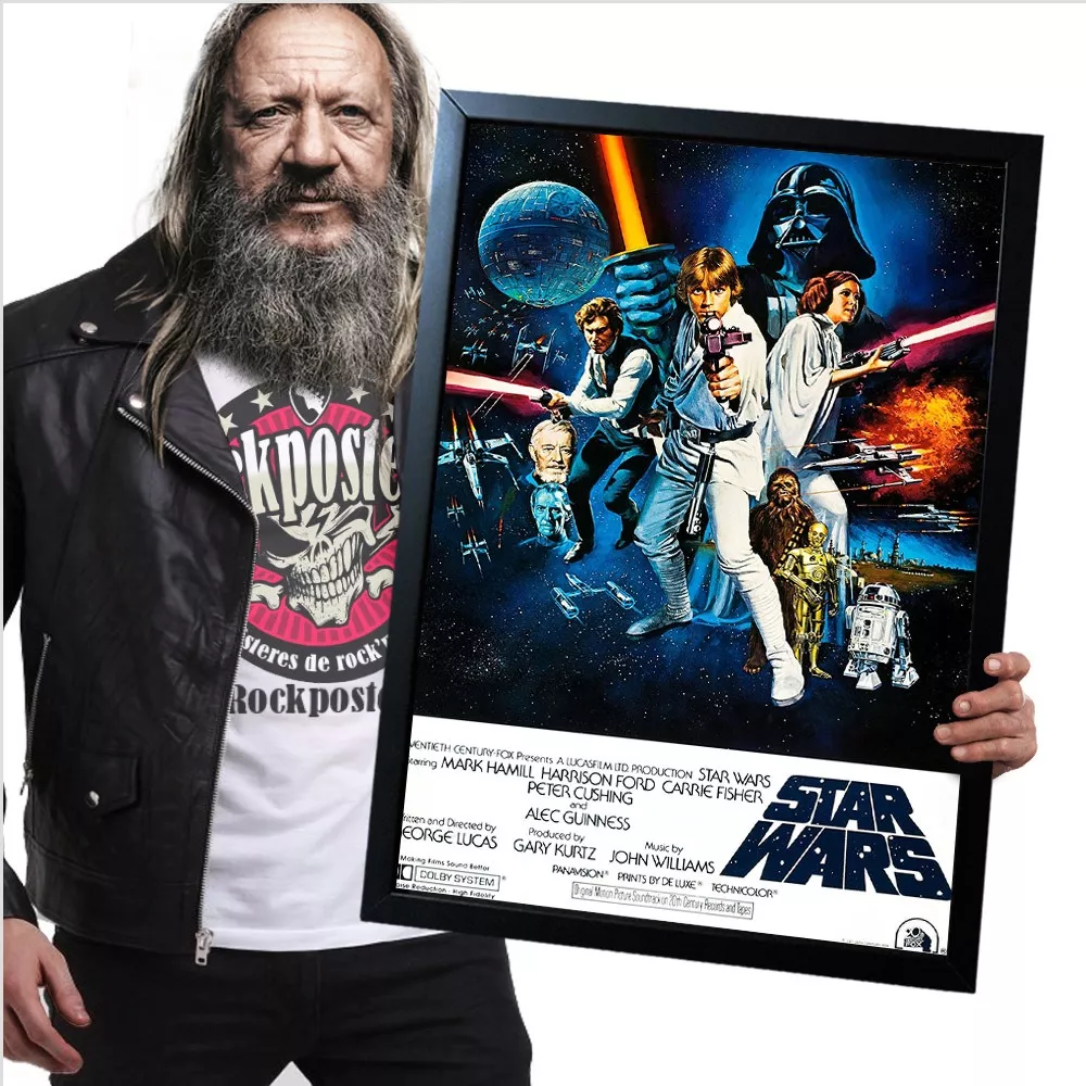 Poster Quadro Com Moldura Star Wars 12 A2 60x42cm