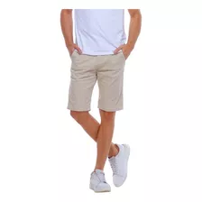 Bermuda Alfaiataria Masculina Slim Bolso Social Sport Fino