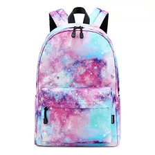 Mochila Galaxy Rosa Resistente Agua - Mujer/joven