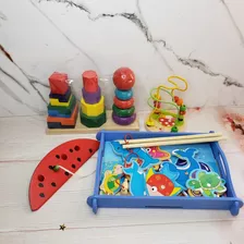 Juegos De Motricidad Fina-box Motricidad Inicial De Madera