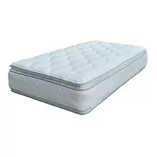 Colchón Multiflex Caribe Luxe Pillow 80x200 Color Blanco