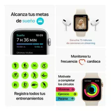 Apple Watch Se Gps + Celular De 40 Mm, Caja Dorada, Blanco Negro Dorado Sport Band