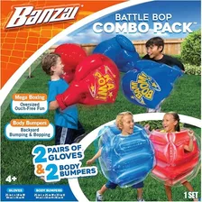Banzai Battle Bop Combo Pack Con Guantes De Boxeo Inflables