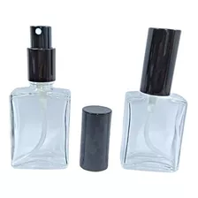 Frasco De Perfume 30ml Con Spray Negro (10 Unidades)