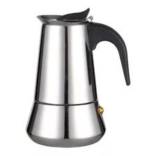 Cafetera Espresso Maker 6 Tazas Manual Plateada Italiana