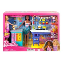 Boneca Barbie Calcadao Da Praia Mattel Hnk99 Playset