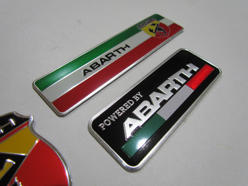 Kit 3 Emblemas Abarth Fiat 500 Mobi Uno Palio Accesorios Foto 3