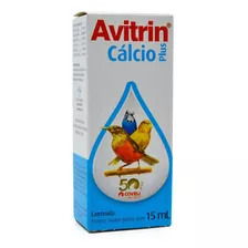 Avitrin Cálcio 15ml Ovo Mole Fraqueza Fortalece Ave Passaros