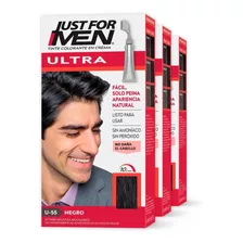 Just For Men Ultra Negro 3 Pack 