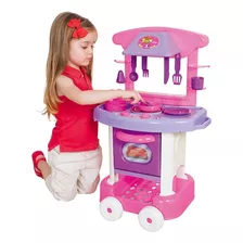 Cozinha Completa Infantil Play Time Rosa 2008 - Cotiplas