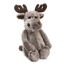 Jellycat Bashful Marty Moose - Animal De Peluche, Mediano, 1