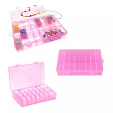 Caja Rosada Organizadoras Plastica - Bisuteria