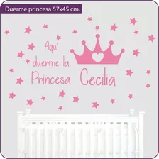 Vinilo Decorativo Infantil Príncipe Princesa Estrella Nombre