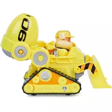 Paw Patrol Movie Rubble Deluxe Carro Transforma Delujo