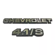 Emblema Chevrolet + 4.1/s Da Mala P/ Opala Caravan (cromado)