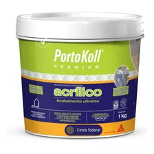 Rejunte Acrílico Porcelanato Portokoll 1kg - Cinza Sideral