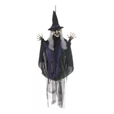 Bruxa Halloween (preto Roxo) 100cm