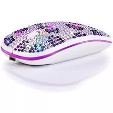 Bling Dazzling Mouse/raton Inalámbrico Recargable 2.4ghz Cub