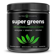 Super Greens Superalimento En Polvo Más De 20 Porcines De 