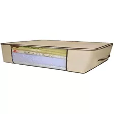 Caja Organizadora Guarda Mantas Ropa Con Cierre 100x45x15 Cm