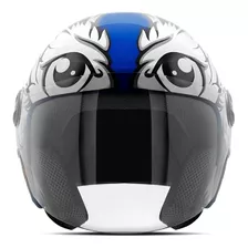 Capacete De Moto Aberto New Liberty 3 Azul Brilhante Tam 60