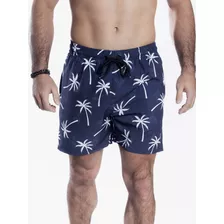 Shorts Masculino Elastano Bermuda De Praia 3 Bolsos Coconut