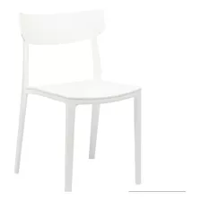 Silla De Comedor Rossi Rio, Estructura Color Blanco, 4 Unidades