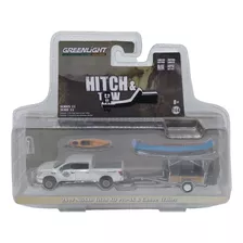 Greenlight Hitch & Tow 2019 Nissan Titan Xd Pro-4x & Canoa Color Blanco