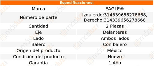 Kit 2 Bases Para Amortiguador Del C/balero E320 3.0lv6 07/09 Foto 2