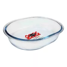 Fuente Oval 1,5 L Ocuisine 25 X 20 Microondas Freezer Horno Color Transparente