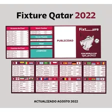 Fixture Mundial Qatar 2022 Vector - Para Editar Imprimir