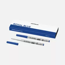 Refil Caneta Mont Blanc Esferográfica Ballpoint Azul M Cx 2