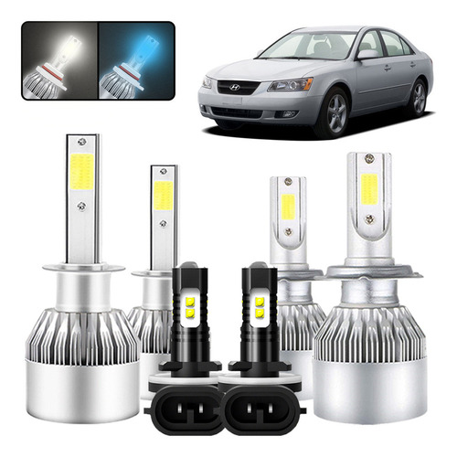 Kit De Focos Led H7 H11 Para Hyundai Sonata 2011-2014 Hyundai Sonata