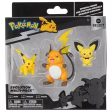 Figuras Evolucion De 5-8 Cm Pokemon Pichu Pikachu Raichu