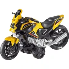 Moto Fire Light - Bs Toys - Com Fricção - 30 Cm - Na Caixa