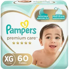 Fralda Pampers Jumbo Premium Care Xg Com 60 Unidades