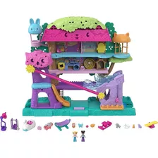 Polly Pocket Casa De Aventuras Del Arbol Casa Del Àrbol Color Rosa