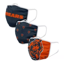 Cubrebocas Chicago Bears 3 Pack