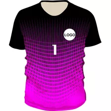 Camiseta / Camisa Personalizada Goleiro Plus Size Nome/logo