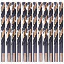 12 Pcs 5 16 Hss Black And Gold Coated Twist Drill Bits ...