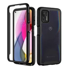 Funda Para Moto G Stylus 2021, Borde Negro/transparente