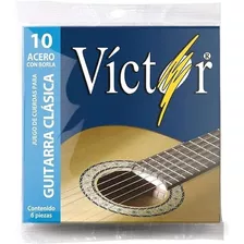 Cuerdas De Metal Victor Guitarra Clásica Acústica Con Borla