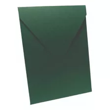 80 Envelopes Bico Verde Santiago Color Plus 180g 15x21 