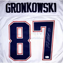 Jersey Autografiado Rob Gronkowski Patriots Patriotas Visita