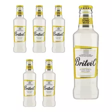 Pack X 6 Botellas Vidrio Agua Tonica Britvic X 200cc.