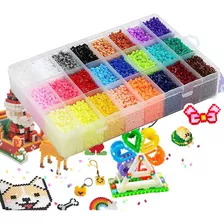 24 Colores Kit Hama Beads 2.6mm Cuentas Planchar 24000pz